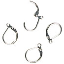 Cousin Basic Metal Findings - Silver Earring Lever 10x15 mm