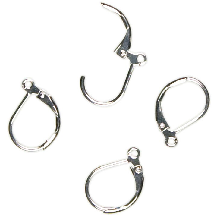 Cousin Basic Metal Findings - Silver Earring Lever 10x15 mm