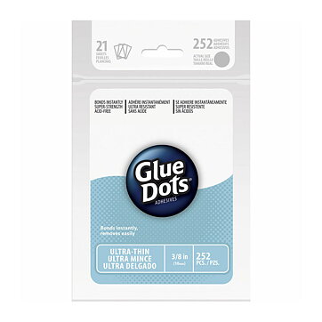 Glue Dots Permanent - Ultra Thin 252 Dots 