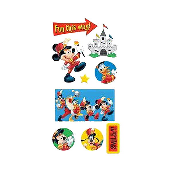 Disney 3D Stickers Small - Mickey Themepark