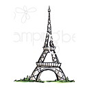 Stamping Bella Cling Rubber Stamps - Rosie & Bernie's Eiffel Tower