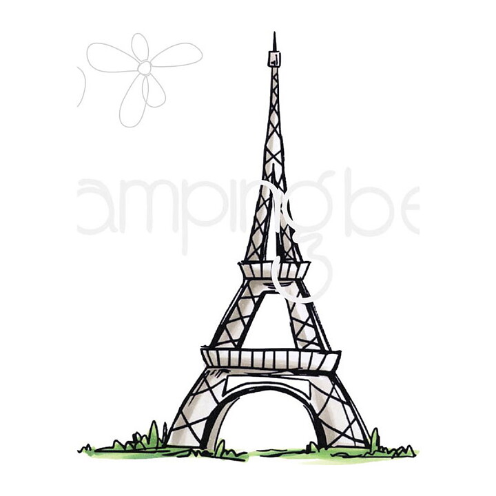 Stamping Bella Cling Rubber Stamps - Rosie & Bernie's Eiffel Tower