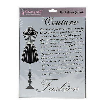Dress My Craft Stencil A4 - Couture Fashion