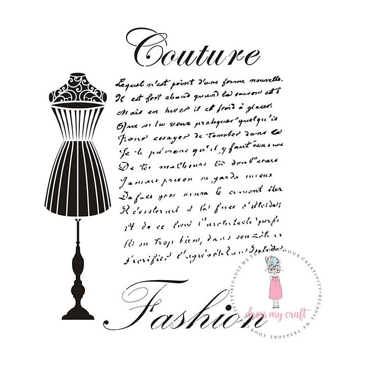 Dress My Craft Stencil A4 - Couture Fashion