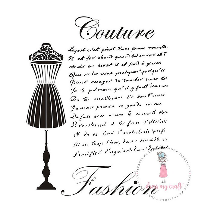 Dress My Craft Stencil A4 - Couture Fashion