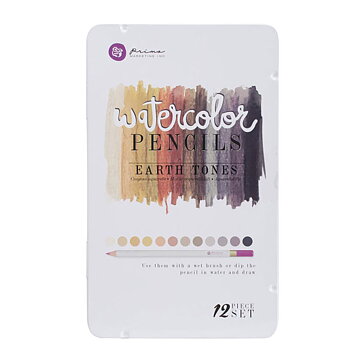 Prima Mixed Media Watercolor Pencils - Earth Tones
