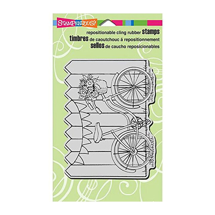 Stampendous Rubber Stamps - Bike Basket