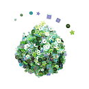 Dress My Craft Sequins - Blossom with Green