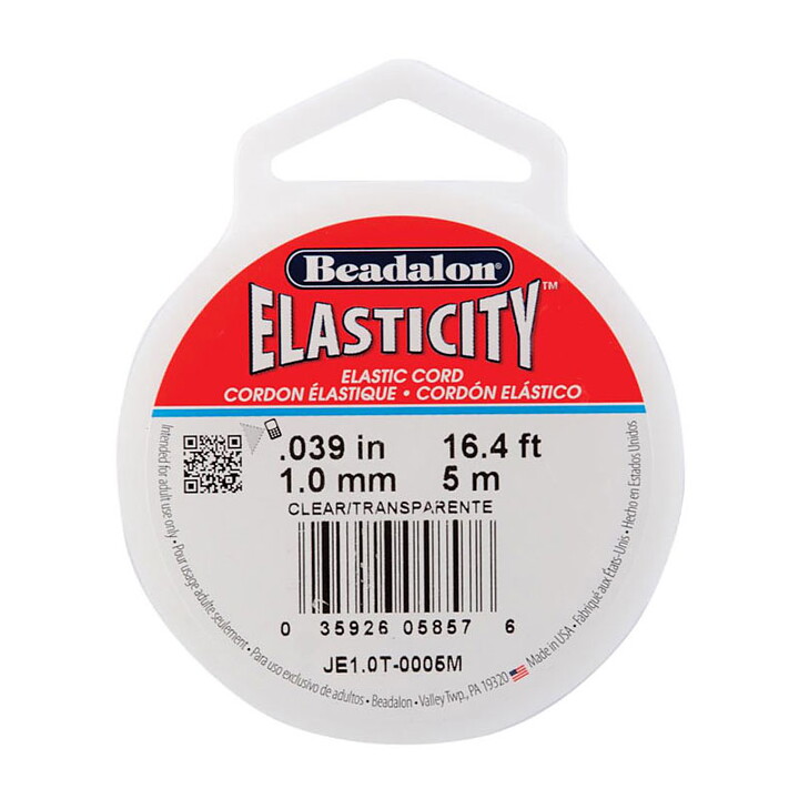 Beadalon Elastic Bead Cord - Clear 