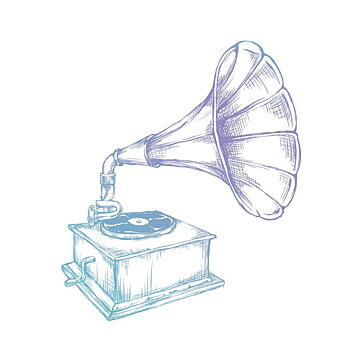 Couture Creations Mini Clear Stamps - Men's Stamps Phonograph