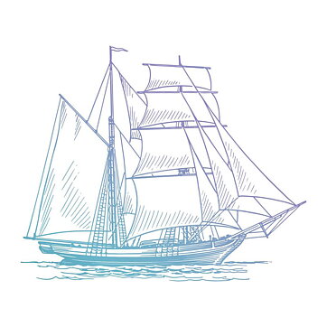Couture Creations Mini Clear Stamps - Men's Stamps Hatched Tallship