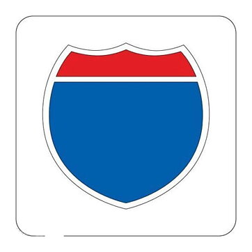 Provo Craft Cuttlebug Die 2x2 - Interstate Sign 37-1527