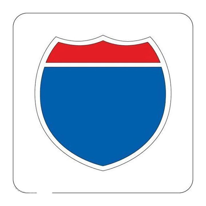 Provo Craft Cuttlebug Die 2x2 - Interstate Sign 37-1527