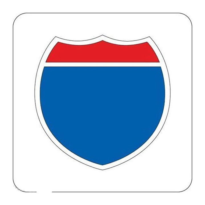 Provo Craft Cuttlebug Die 2x2 - Interstate Sign 37-1527