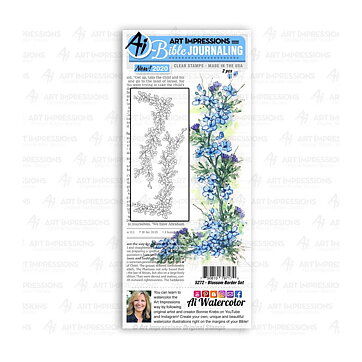 Art Impressions Clear Stamps Bible Journaling - Blossom Border Set