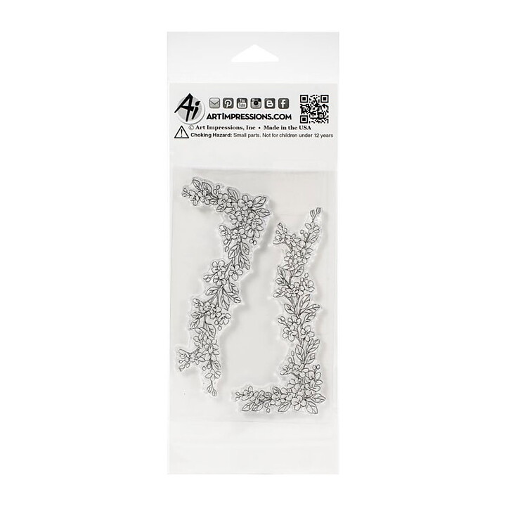 Art Impressions Clear Stamps Bible Journaling - Blossom Border Set