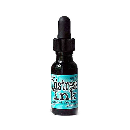 Tim Holtz Distress Ink Refill SPRING - Peacock Feathers
