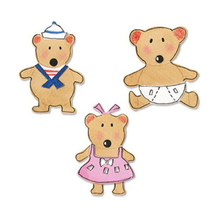 Sizzix Die Sizzlits - Baby Bears Set