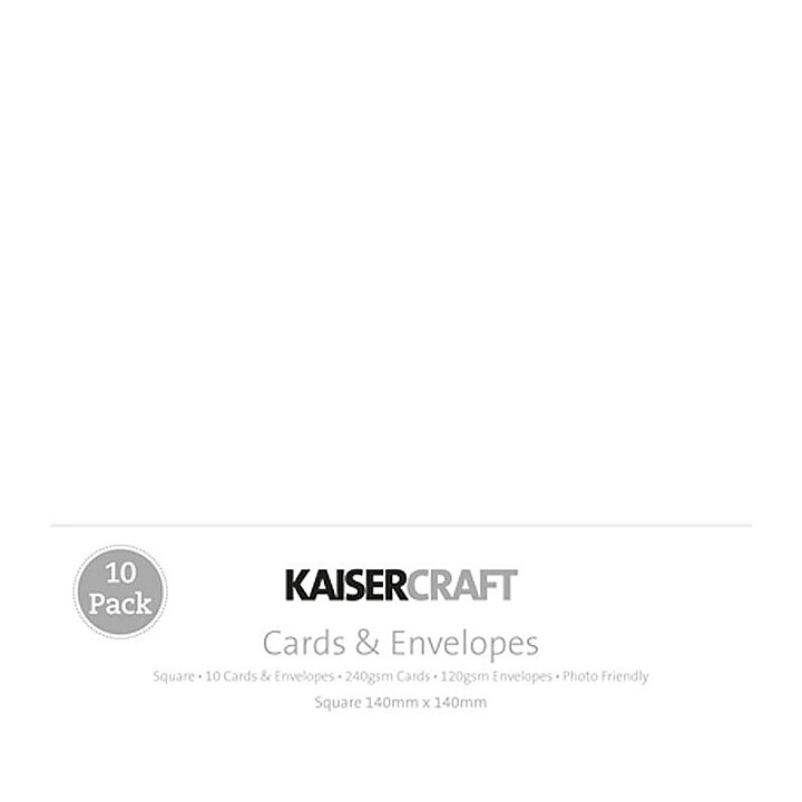 Kaisercraft Cards & Envelopes - White