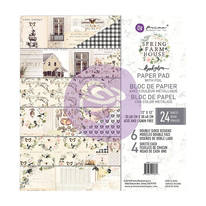 Prima Paper Pad - Spring Farm House