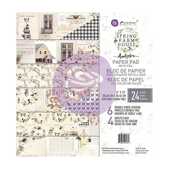 Prima Paper Pad - Spring Farm House