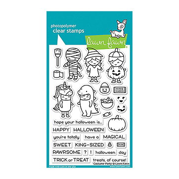 Lawn Fawn Clear Stamps 4"X6" - Costume Party