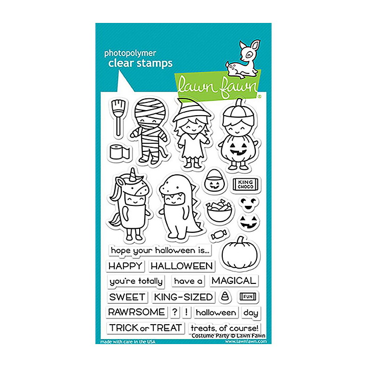 Lawn Fawn Clear Stamps 4"X6" - Costume Party