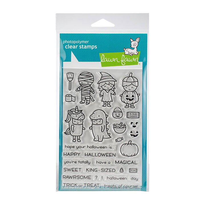 Lawn Fawn Clear Stamps 4"X6" - Costume Party