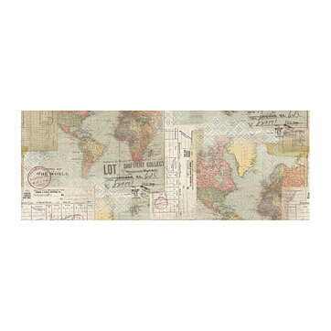 Tim Holtz Idea-Ology Collage Paper - Travel