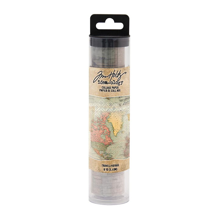 Tim Holtz Idea-Ology Collage Paper - Travel