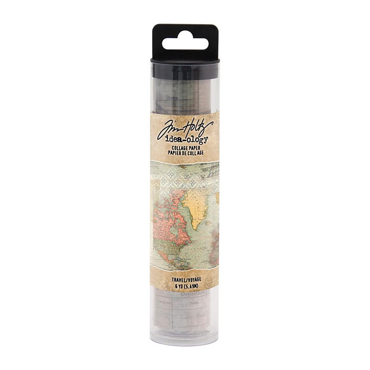 Tim Holtz Idea-Ology Collage Paper - Travel