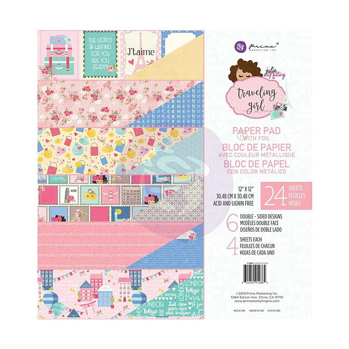 Prima Paper Pad - Traveling Girl