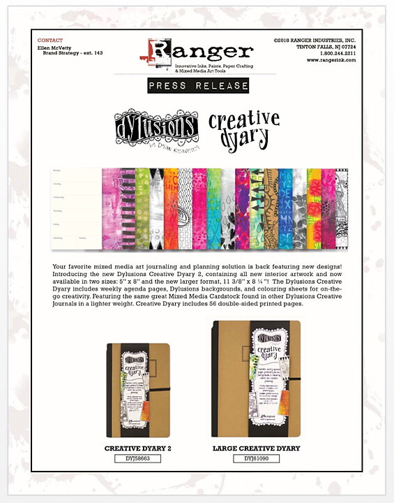 Ranger Dyan Reaveley's Dylusions - Creative Dyary 2 Large 9" x 12"