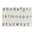 Quickutz Dies Alphabet Set Mini - Raindrop
