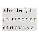 Quickutz Dies Alphabet Set Mini - Raindrop