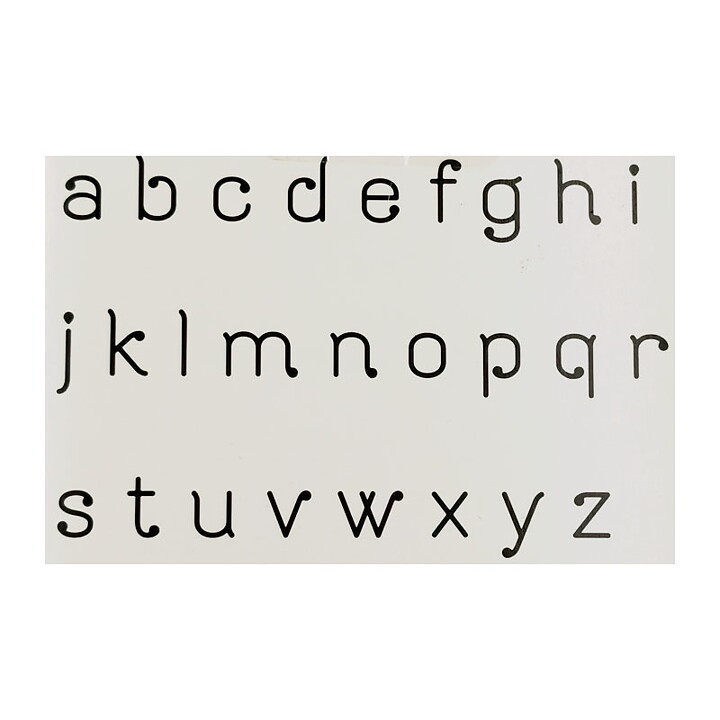 Quickutz Dies Alphabet Set Mini - Raindrop