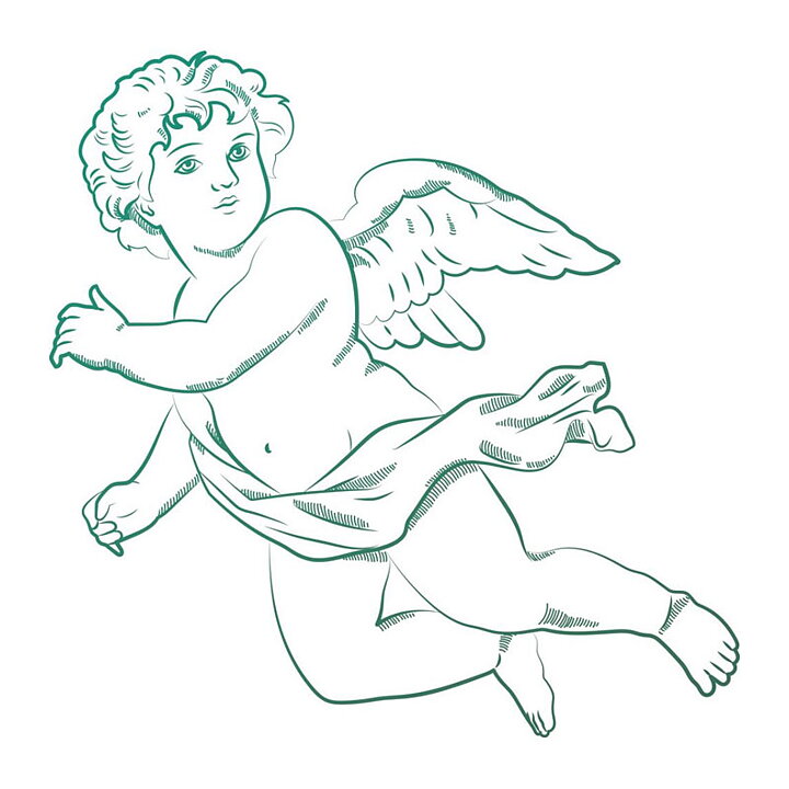 Couture Creations Mini Clear Stamps - Naughty Or Nice Cherub