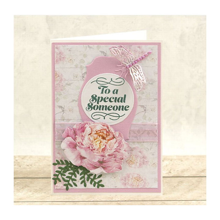 Couture Creations Mini Clear Stamps - Peaceful Peonies To A Special Someone