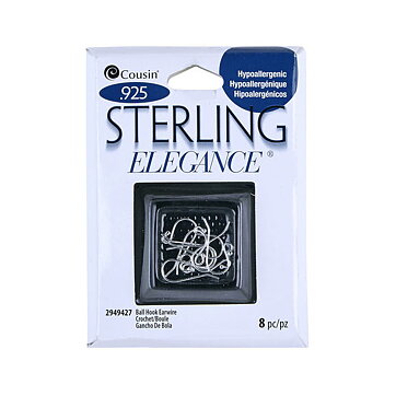 Cousin Sterling Elegance - Ball Hooked Earwire Small