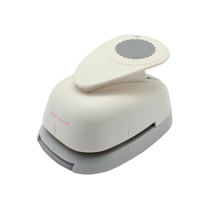 Dress My Craft Paper Punch Medium - Scalloped Circle 
