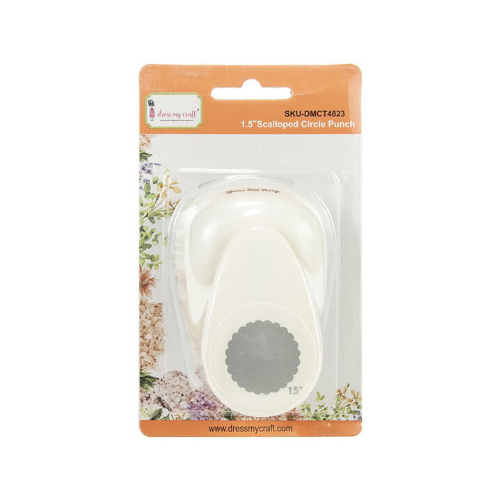 Dress My Craft Paper Punch Medium - Scalloped Circle 