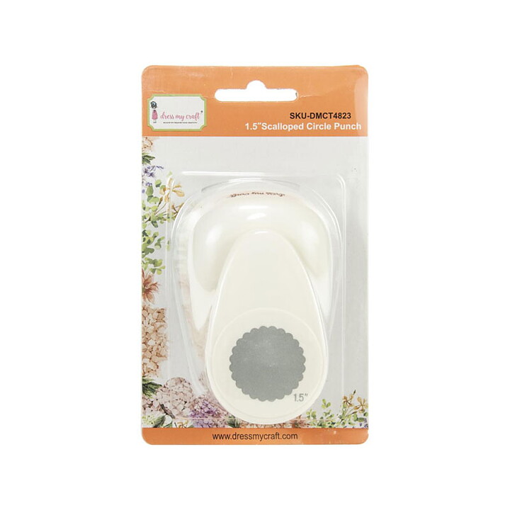 Dress My Craft Paper Punch Medium - Scalloped Circle 