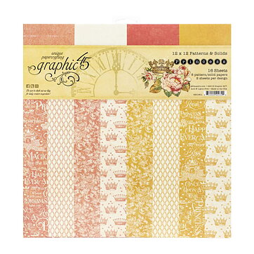 Graphic 45 Paper Pad - Princess Patterns & Solids