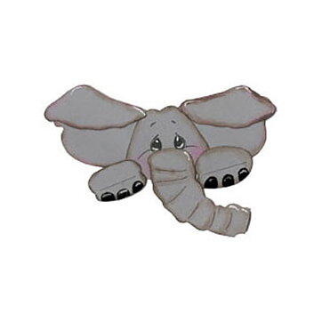 BK Dies 3x3 Animal Elephant Peeker