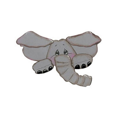 BK Dies 3x3 Animal Elephant Peeker