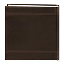 Pioneer 8x8 Embroidered Scroll Leatherette Photo Album - Brown
