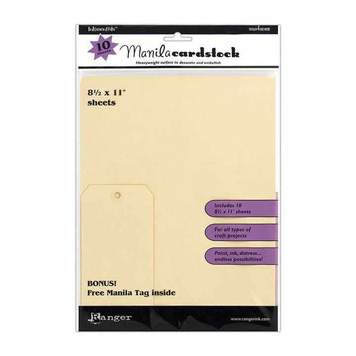 Ranger Inkssentials Cardstock - Manila 8.5x11