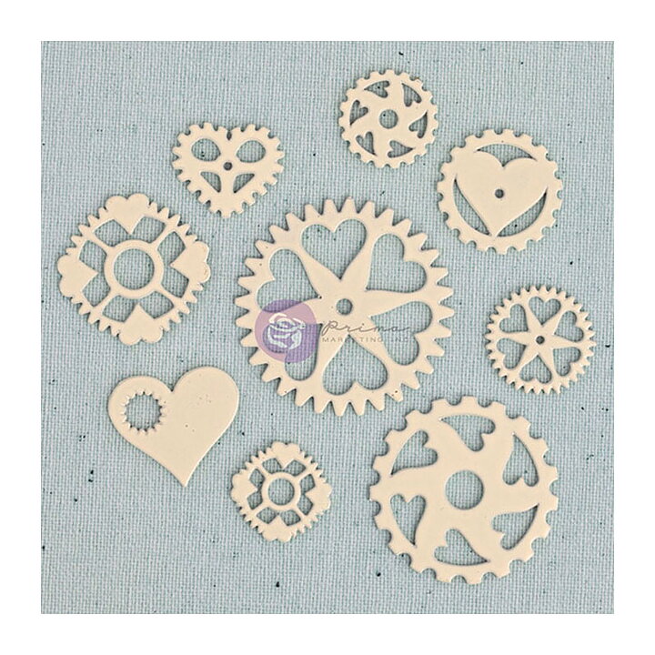 Prima Marketing Junkyard Findings - Heart Gears