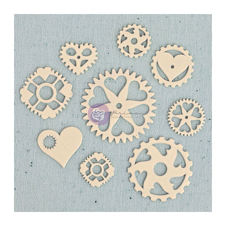 Prima Marketing Junkyard Findings - Heart Gears