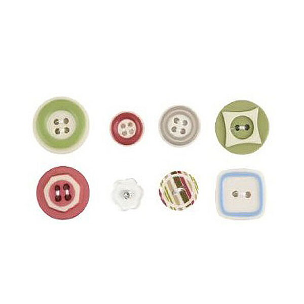 Making Memories Buttons - Vintage Hip Paisley